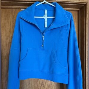 Lululemon Scuba Oversized Funnel Neck Half Zip - Blue Nile